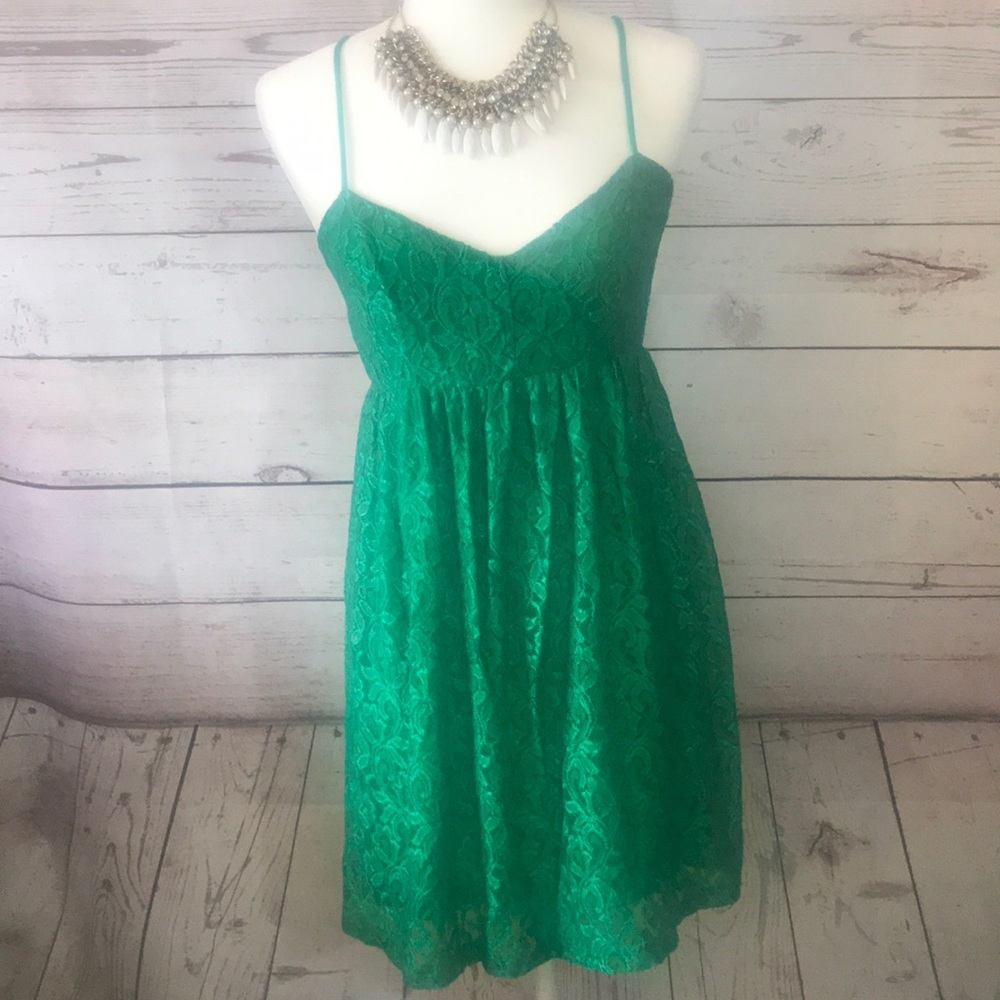 NWT! Mima Chica - Emerald Green Dress - SML